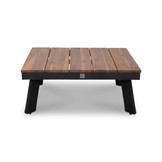 New York hoek loungeset 5 personen | aluminium + hardhout | Light Teaklook | 4-delig - 248x248cm