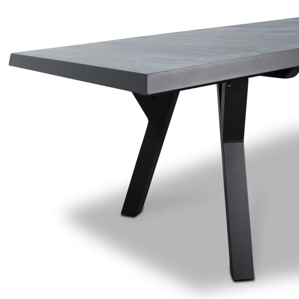 Castilla Negro/Nantes Blended Brown dining tuinset 7-delig | verstelbaar | 247cm