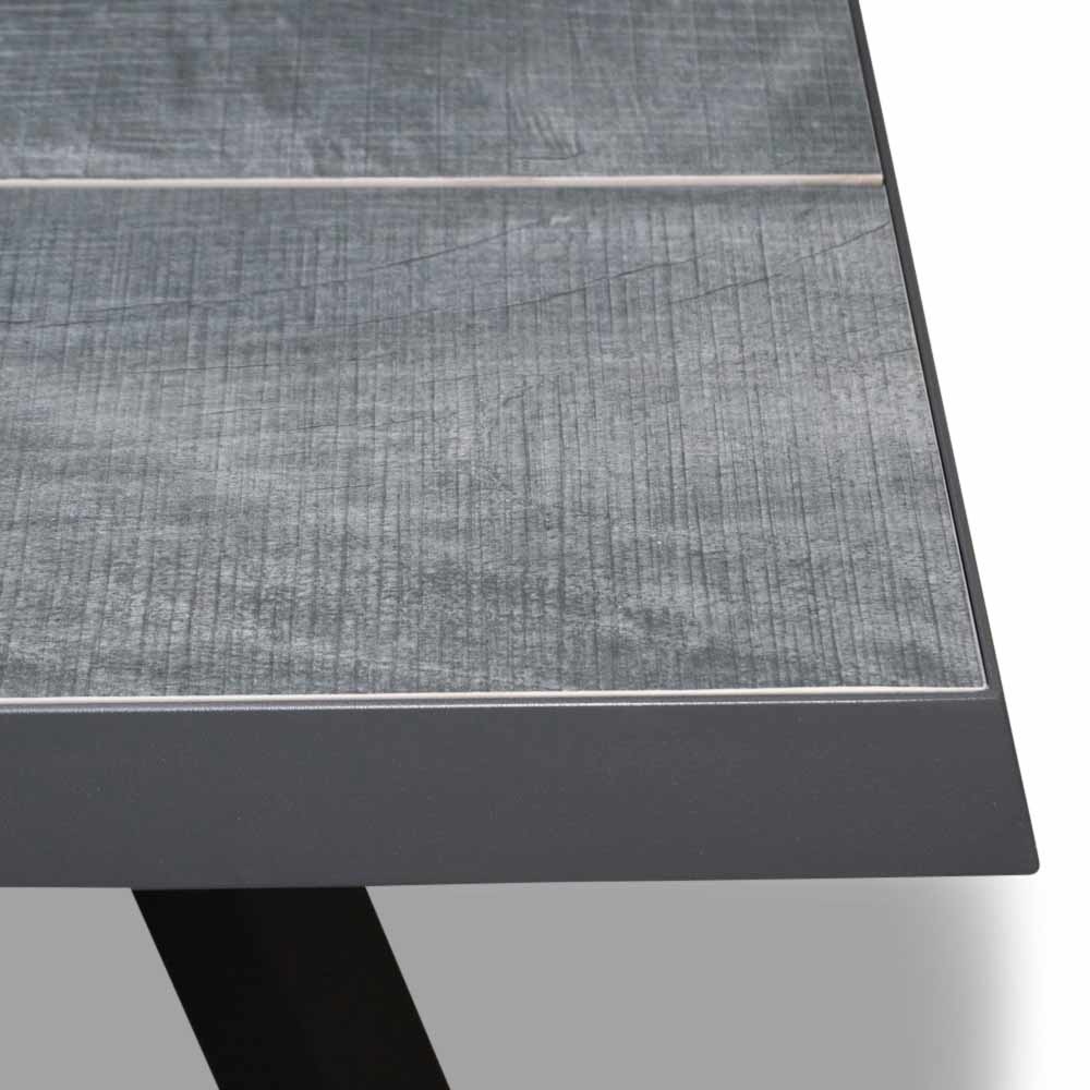 Castilla Negro/Nantes Blended Brown dining tuinset 7-delig | verstelbaar | 247cm
