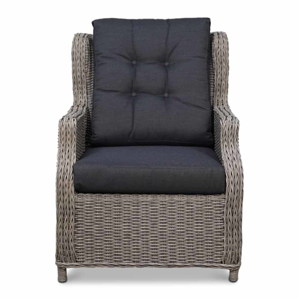 Toscane lounge balkonset 4-delig | wicker | verstelbaar | Kobo Grey