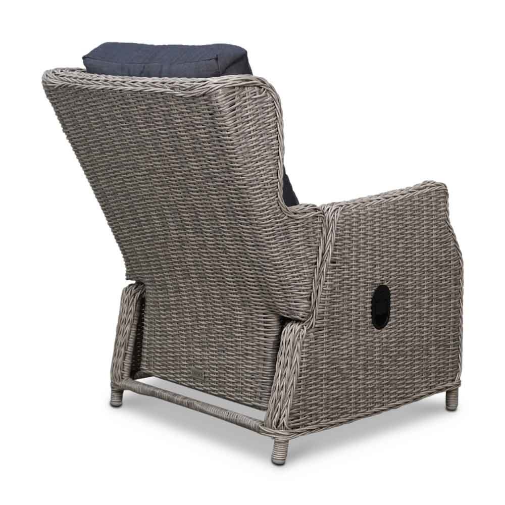 Toscane lounge balkonset 4-delig | wicker | verstelbaar | Kobo Grey