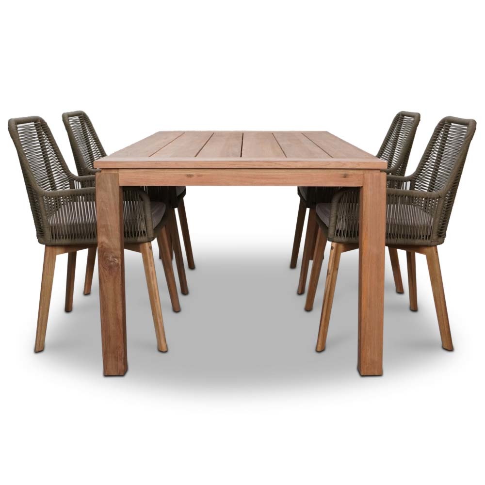 Kensington/Padua dining tuinset 5-delig | teakhout | 180cm