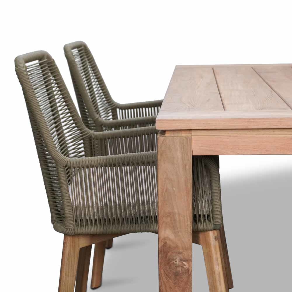 Kensington/Padua dining tuinset 5-delig | teakhout | 180cm
