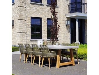 Veltis/Padua dining tuinset | 8 personen | betonlook | 300cm