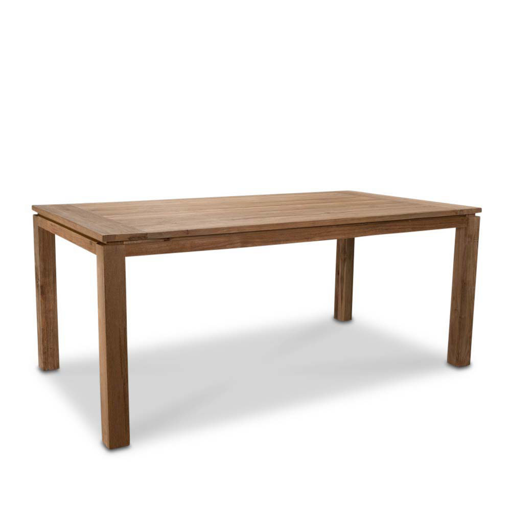 Kensington/Karlstad zwart dining tuinset 5-delig | teakhout | 180cm