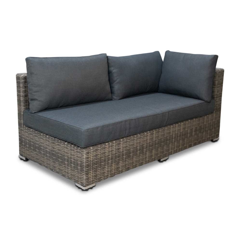 Miami hoek loungeset incl. stoel 5-delig | wicker | 250x250cm | Kobo Grey