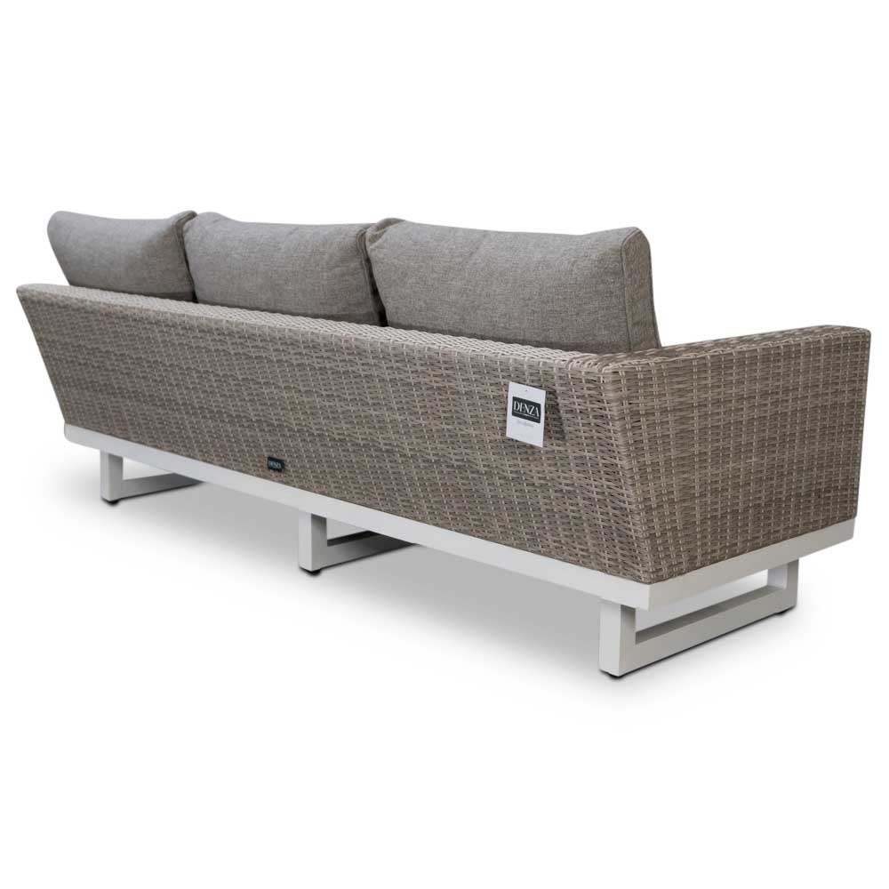 Linea hoek loungeset 6 personen | aluminium + wicker | Misty Grey | 3-delig - 298x230cm