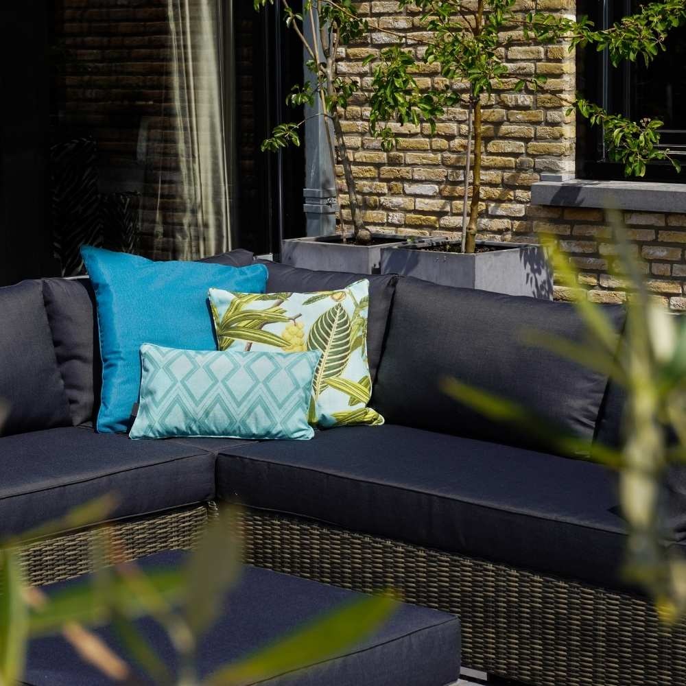 Miami hoek loungeset 4-delig | wicker | 250x250cm | Kobo Grey