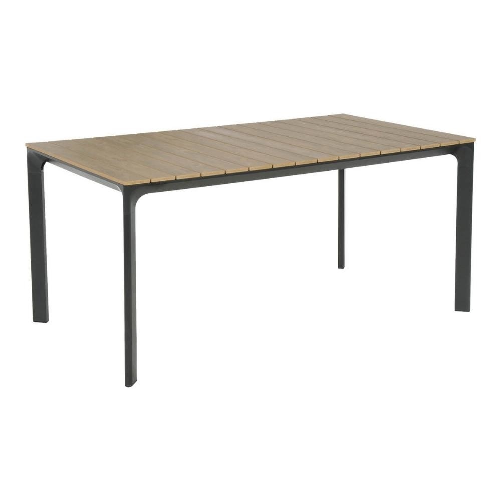 Arezzo/Mendes zwart dining tuinset 7-delig | aluminium + polywood | 200cm