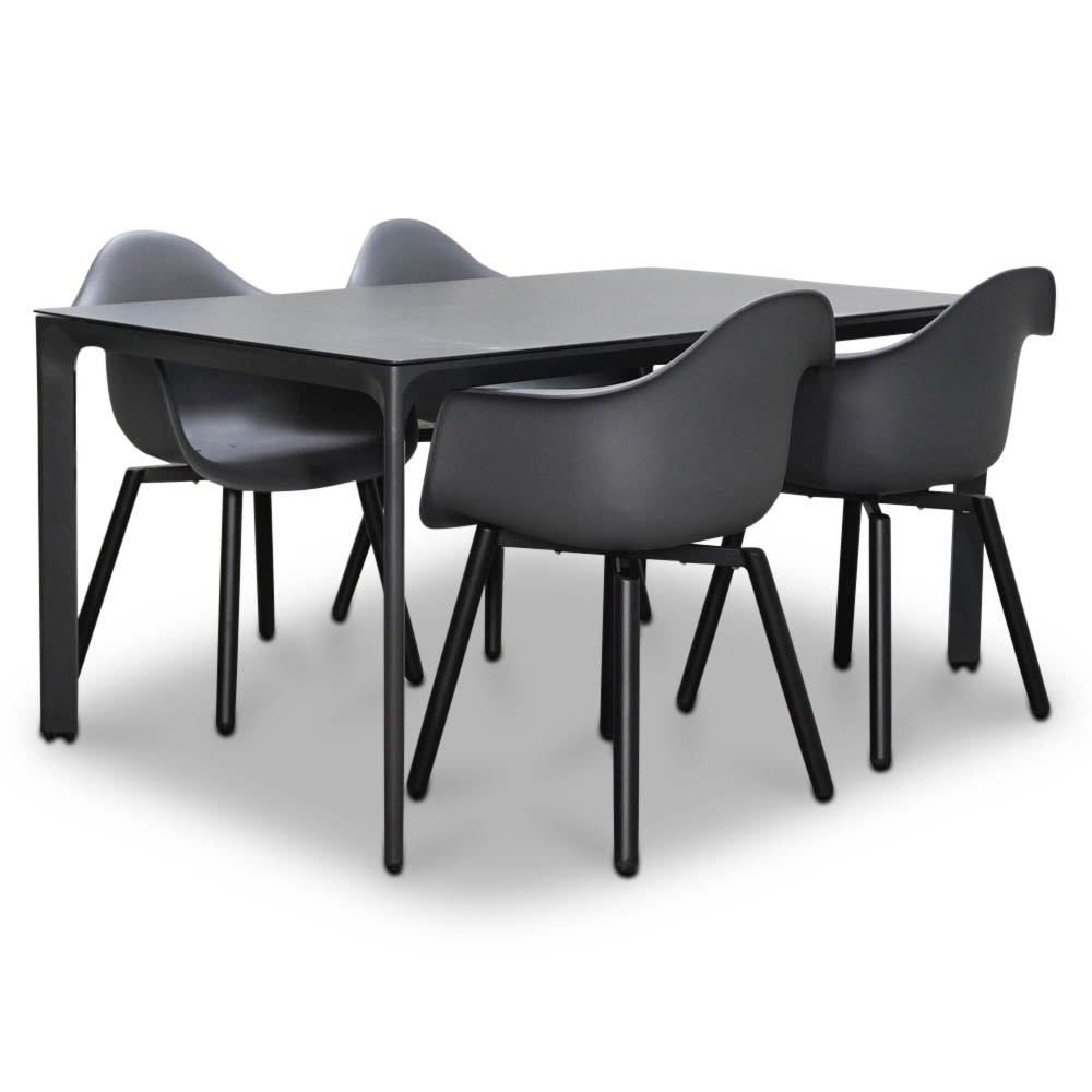 Carcassonne/Montreux dining tuinset 5-delig | 160cm