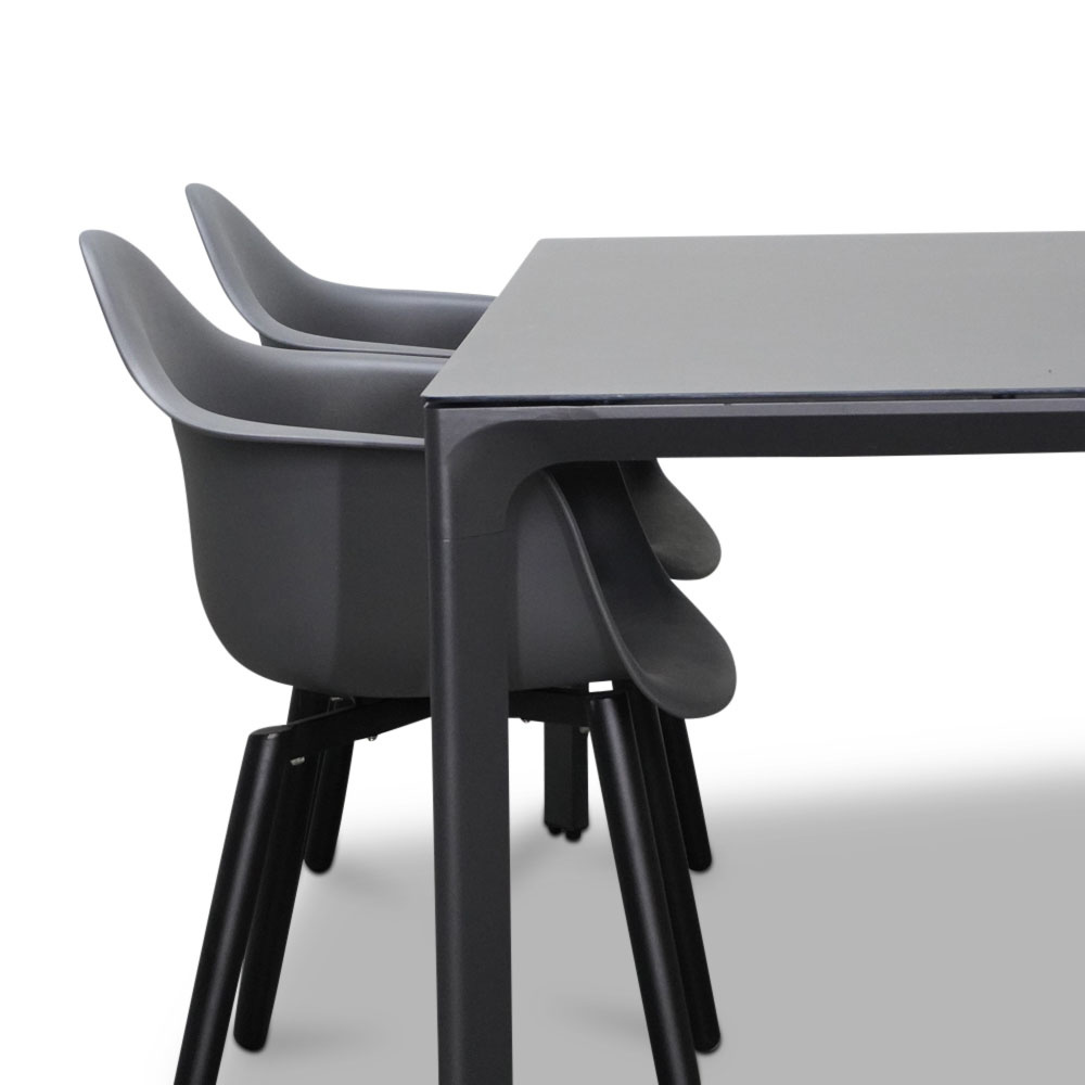 Carcassonne/Montreux dining tuinset 5-delig | 160cm