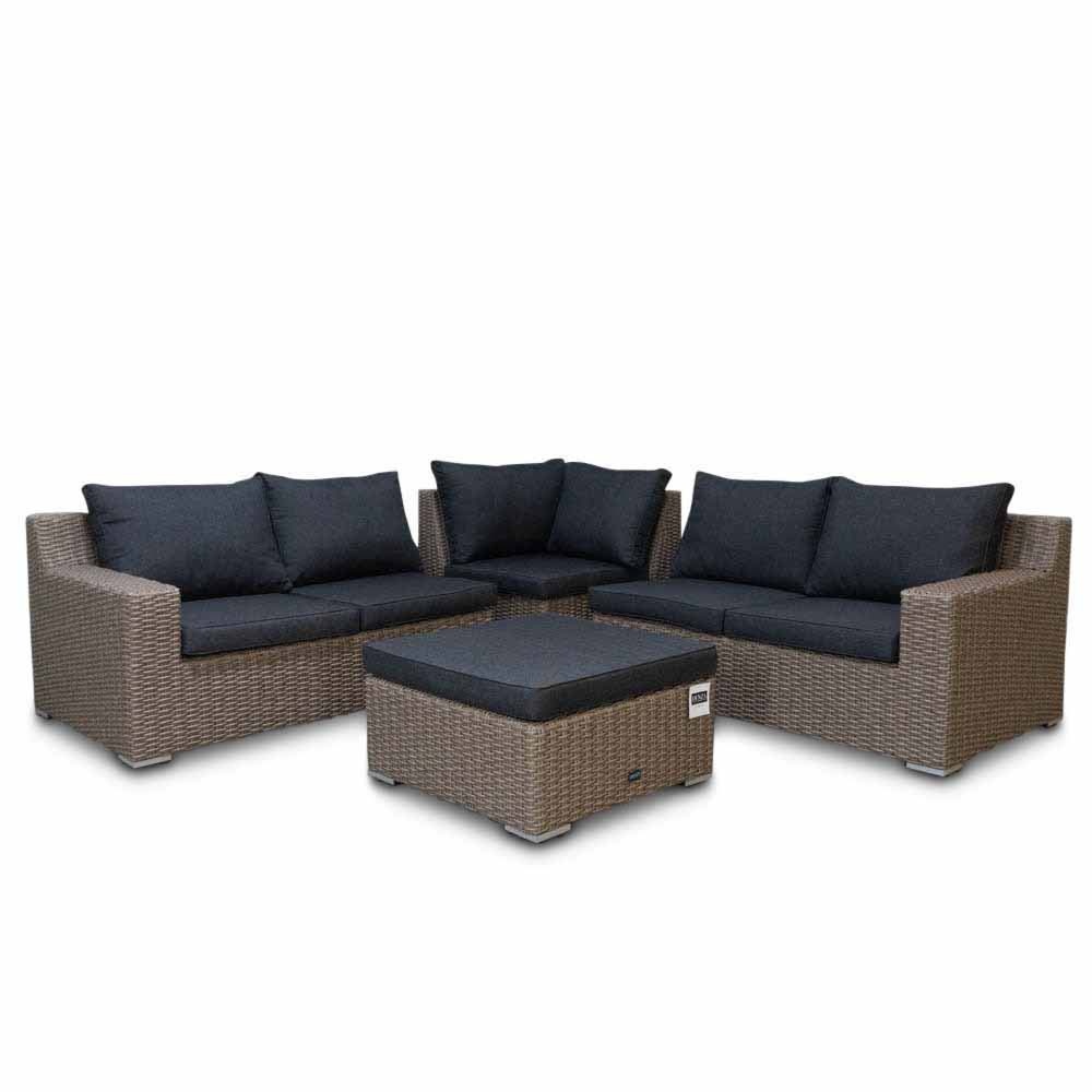 Nashville luxe hoek loungeset incl. Nola stoel 5-delig | 255x255cm | New Kobo
