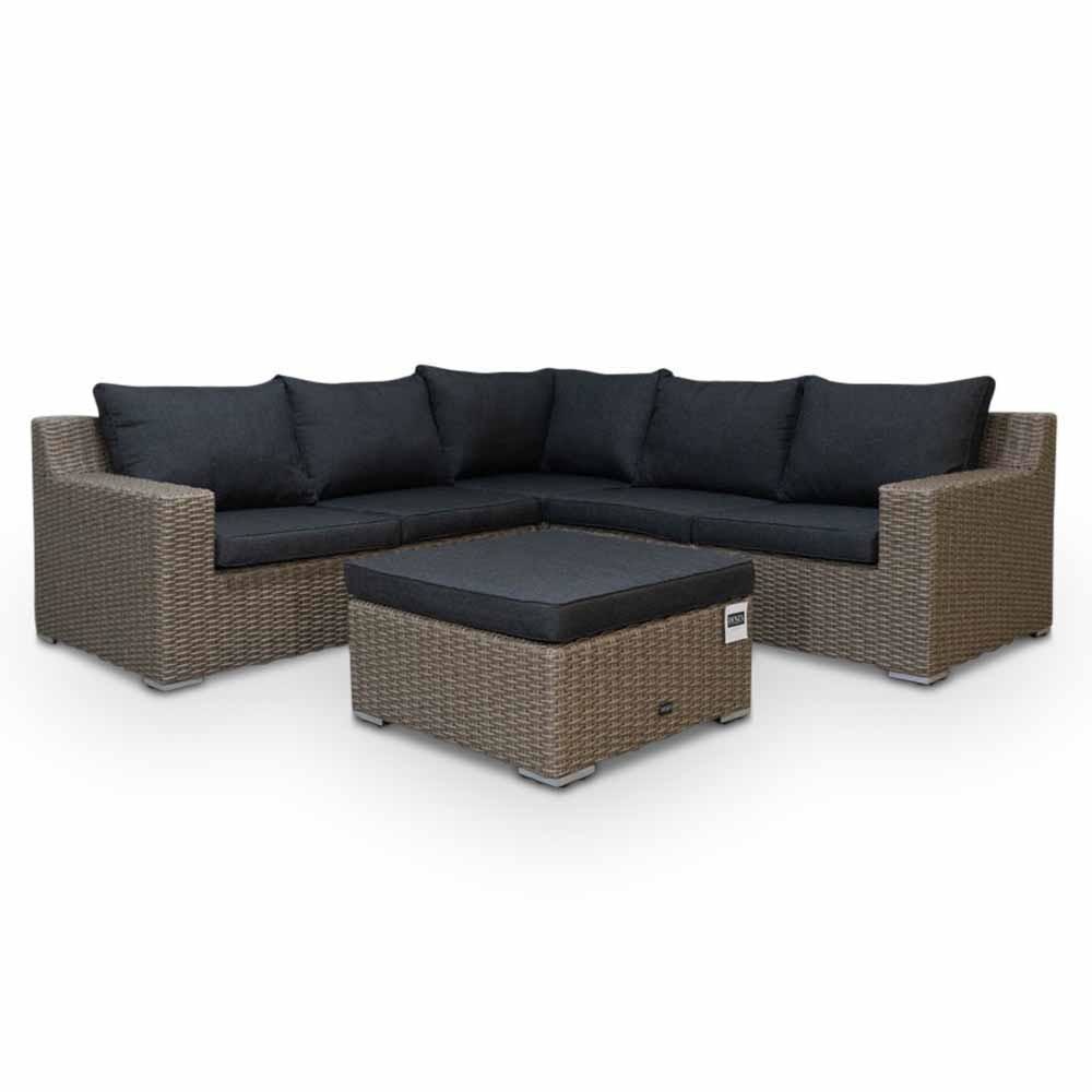 Nashville luxe hoek loungeset incl. Nola stoel 5-delig | 255x255cm | New Kobo