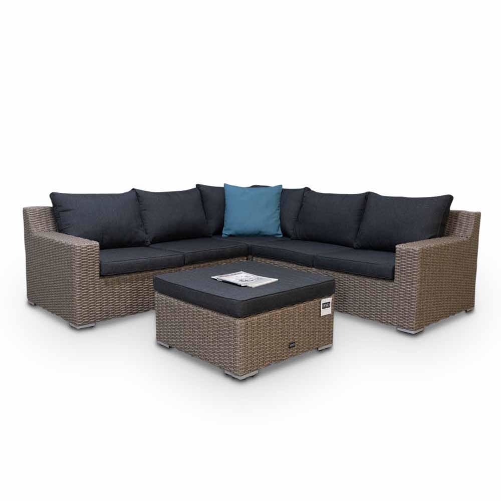Nashville luxe hoek loungeset incl. Nola stoel 5-delig | 255x255cm | New Kobo