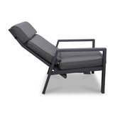 Palazzo loungestoel tuin verstelbaar | aluminium | antraciet