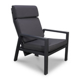 Palazzo lounge balkonset - verstelbaar 2 personen | aluminium | antraciet | 4-delig