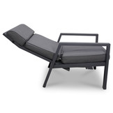 Palazzo lounge balkonset - verstelbaar 2 personen | aluminium | antraciet | 4-delig