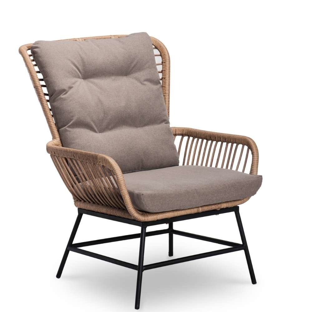 Dex lounge balkonset 5-delig | wicker + aluminium | Bamboo taupe