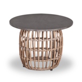 Dex lounge balkonset 2 personen | wicker + aluminium | Bamboo taupe | 5-delig