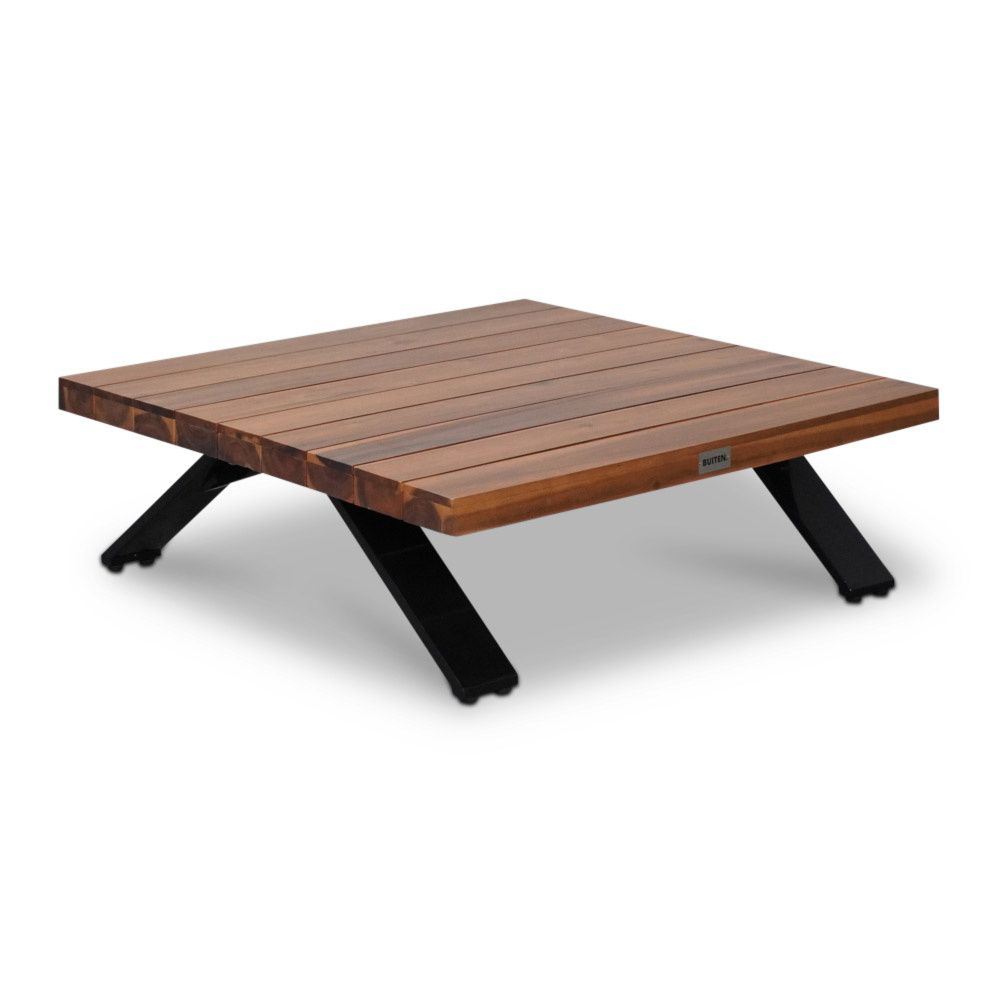 Alvor deluxe hoek loungeset 3-delig | aluminium + hardhout | 245x245cm | antraciet