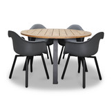 Cork/Montreux dining tuinset | 4 personen | | 130cm rond