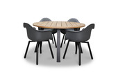 Cork/Montreux dining tuinset | 4 personen |  | 130cm rond