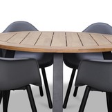 Cork/Montreux dining tuinset | 4 personen | | 130cm rond