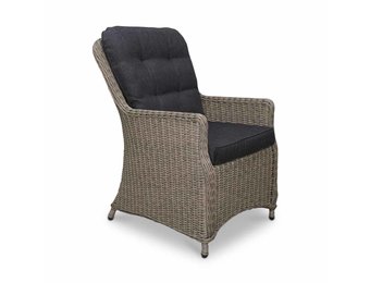 Elip dining tuinstoel | wicker + aluminium | Natural Grey