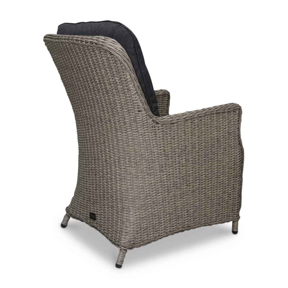 Elip dining tuinstoel | wicker + aluminium | Natural Grey