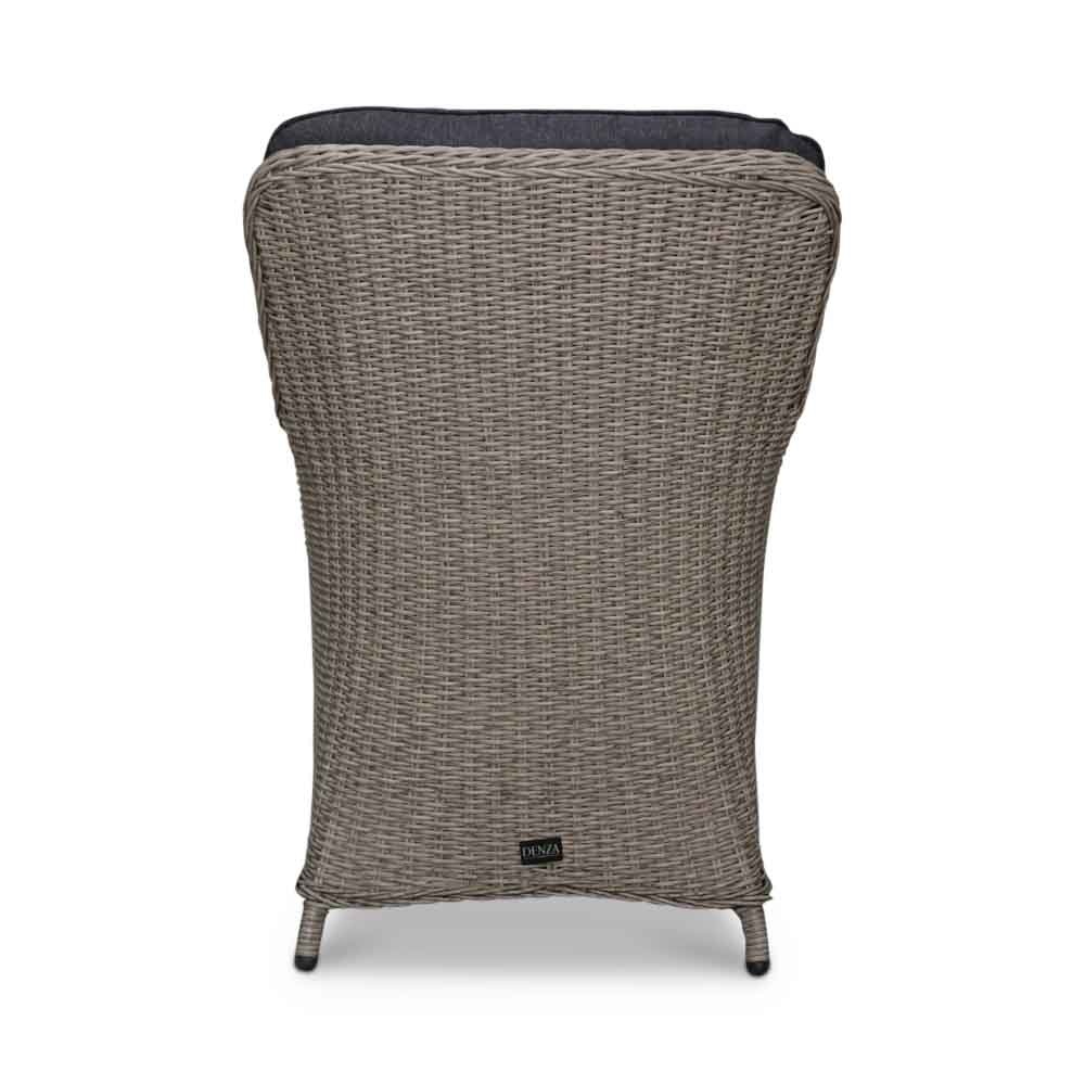 Elip dining tuinstoel | wicker + aluminium | Natural Grey