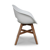 Norwich/Karlstad wit dining tuinset | 6 personen | betonlook + kunststof | 250cm