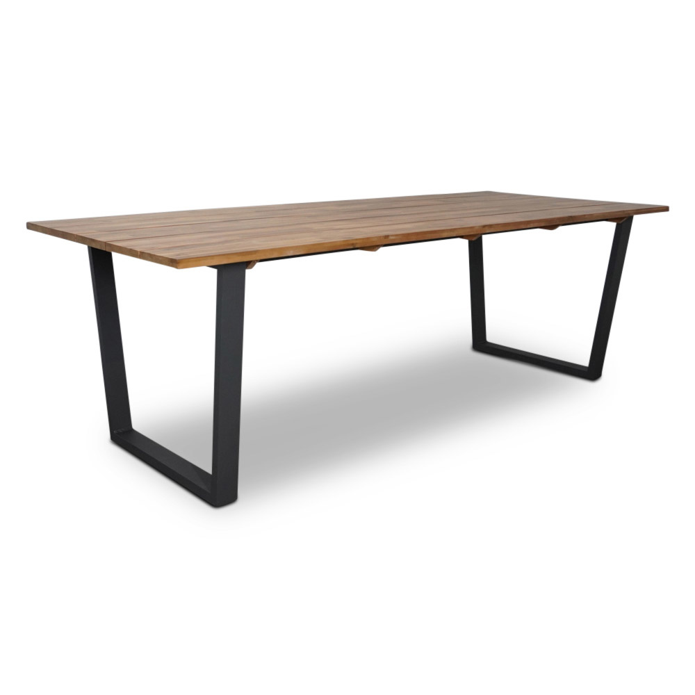 Sunbury dining tuintafel | aluminium + hardhout | 240x100cm