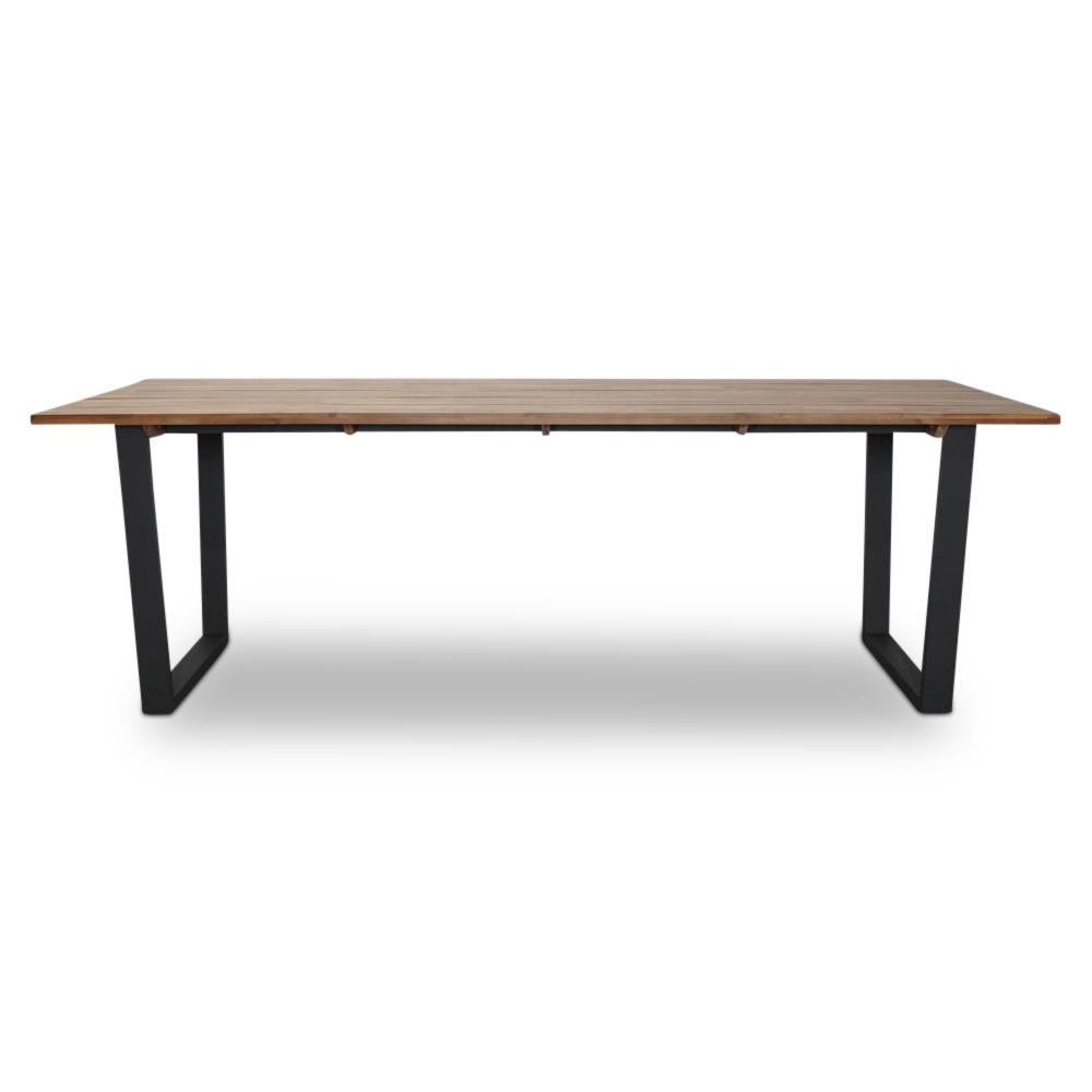 Sunbury/Karlstad antraciet dining tuinset 7-delig | hardhout + aluminium | 240cm