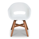 Livorno/Karlstad wit dining tuinset | 6 personen | betonlook + kunststof | 240cm