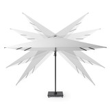 Voyager T² zweefparasol | 270x270cm met Salerno parasolvoet 90kg | antraciet
