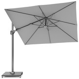Voyager T² zweefparasol | 270x270cm met Modena parasolvoet 90kg | Light Grey