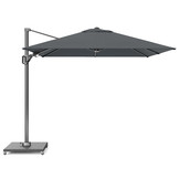 Voyager T² zweefparasol | 270x270cm met Modena parasolvoet 90kg | antraciet