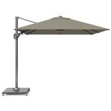 Voyager T² zweefparasol | 270x270cm met Salerno parasolvoet 90kg | taupe