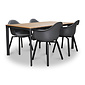 Lesli Living Arezzo/Montreux dining tuinset | 4 personen | aluminium + polywood | 160cm