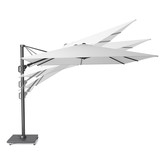 Challenger T² zweefparasol | 300x300cm met Salerno parasolvoet 90kg | taupe