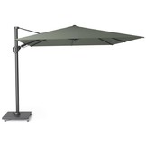 Challenger T² zweefparasol | 300x300cm met Salerno parasolvoet 90kg | olijfgroen