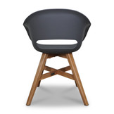 Veltis/Karlstad antraciet dining tuinset | 6 personen | betonlook + hardhout | 250cm