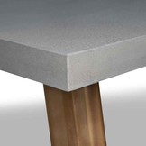 Veltis/Karlstad antraciet dining tuinset | 6 personen | betonlook + hardhout | 250cm