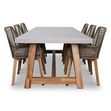 Veltis/Padua dining tuinset | 6 personen | betonlook | 250cm