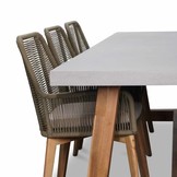 Veltis/Padua dining tuinset | 6 personen | betonlook | 250cm