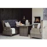 Belfort stoel-bank loungeset - verstelbaar 5 personen | wicker | Kobo Grey | 4-delig