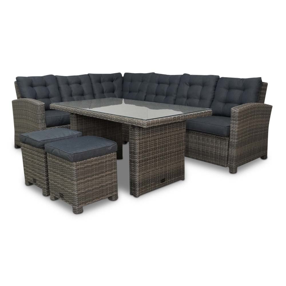 Ibiza Excellent hocker | 2 stuks | Kobo Grey