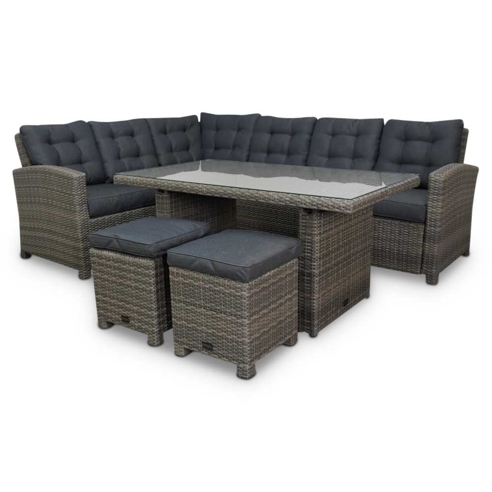 Ibiza Excellent hocker | 2 stuks | Kobo Grey