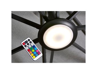Parasol verlichting LED multicolor zwart