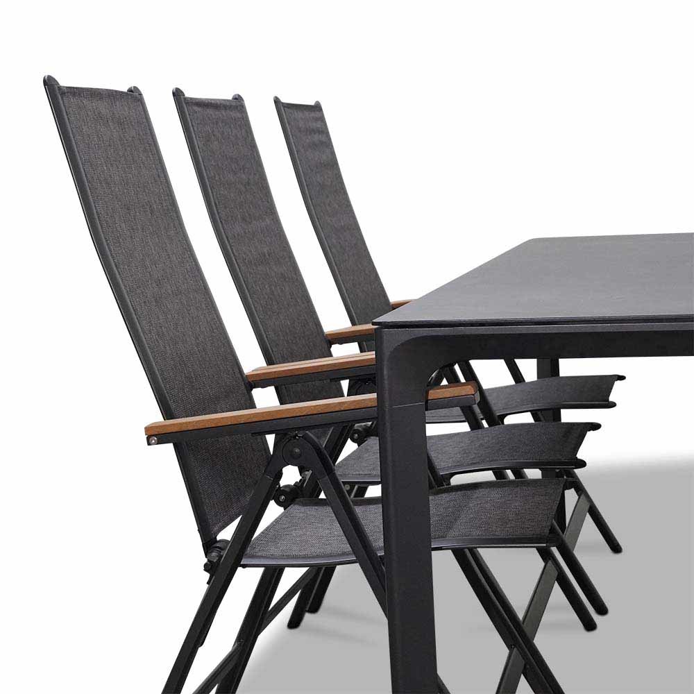 Carcassonne/Arezzo dining tuinset 7-delig | aluminium | verstelbaar | 200cm